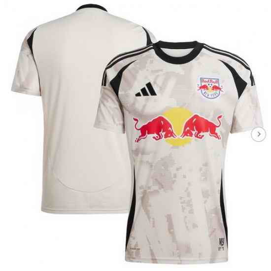 Men's New York Red Bulls adidas Tan 2025 Stone Replica Jersey